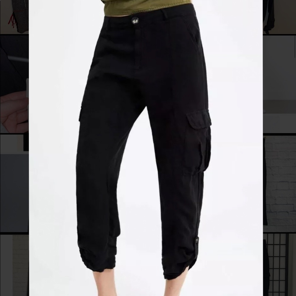 Zara black cargo pants!